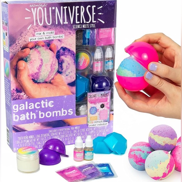 New in box - You*niverse Galactic Bath Bomb Kit (DIY bath bombs) - Picture 1 of 6
